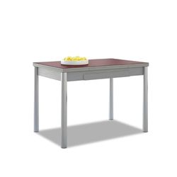 ASTIMESA Glazen vleugels, keukentafel, metaal, bordeaux, 90 x 50 cm