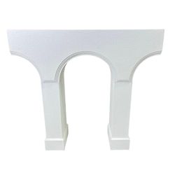Romimex Consola Blanco Madera MDF 100 x 91 x 24 cm