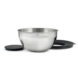 H&h mixing bowl in acciaio inox con coperchio cm 24