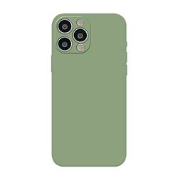 Fresnour Lämplig för iPhone 13 Pro 6,1-tums fodral, stötfångarskydd, transparent reptålig baksida (matcha grön)