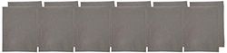 CALITEX Rainbow Pack of 12 Hand Towels Grey Cotton 44 x 44 cm