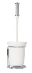 Croydex Flexi-Fix Grosvenor Chrome Freestanding Toilet Brush , QM702441, 12 x 12 x 38 cm