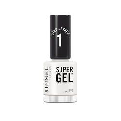 Rimmel London Smalto Unghie Super Gel - Nail Polish Effetto Gel a Lunga Durata - 001 Basic B - 12 ml