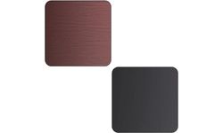 Stalwart DA-TT3030MB Laminated Square Table top Reversible Mahagony Black 30x30 inches