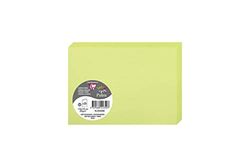 Clairefontaine 22350C - Pacco da 25 biglietti Piegati - Formato C6 (11x15,5cm) - 210g/m² - Colore verde germoglio - Inviti Eventi e Corrispondenza - Gamma Pollen - Carta Premium Liscia