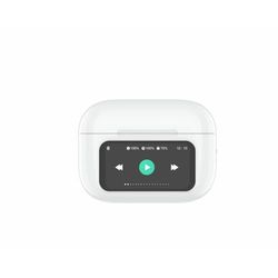 DCU TECNOLOGIC - Bezprzewodowe słuchawki Bluetooth 5.4 - Ekran dotykowy - Tryby odtwarzania i korektora - Czas pracy baterii 30 godzin - Kolor: biały