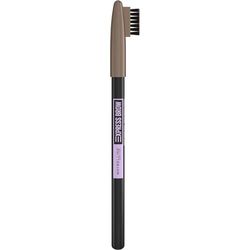 Maybelline New York Matita per Sopracciglia, Super Pigmentata e Sfumabile, Formula con Olio di Cocco, Punta Temperabile e Pettinino, Express Brow Shaping Pencil, Tonalità: 03 Soft Brown