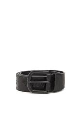 Diesel Logo B-Archive Belt Cinturón, Black, 100 Unisex Adultos