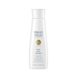 Marlies Möller Specialists Silver Shine Shampoo 200 ml - Shampooing argenté - réduit les taches jaunes et donne de l'éclat aux cheveux - Avec orchidée lilas - Pour cheveux blancs, gris et blonds