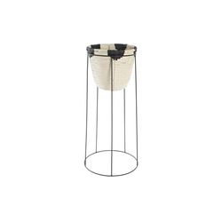 MACETERO FIBRA METAL 30X30X62 NATURAL