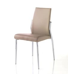 Oresteluchetta Zestaw 4 krzeseł Hudson Tortora Krzesło, Skóra syntetyczna, H.85 x L.41 x P.53, 4 szt