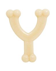 Nylabone Jouet à mâcher résistant Dura en forme d’os de vœux, arôme poulet, pour les petits chiens (jusqu’à 11kg), Chiens à mâchouillage puissant/extrême