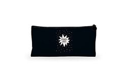 Bonamaison Digitally Printed Canvas Pencil Pouch with Zipper, Zipper Pencil Case for School, Canvas Pen Bag for Kids, Boys, Girls, 100% Cotton, Unisex, 1 Piece, 21x12 Cm
