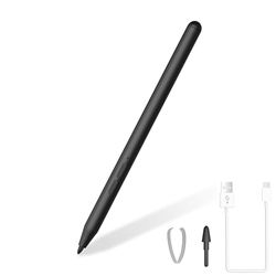 Lápiz para Surface, Lápiz Stylus con 2500 Horas de autonomía para Microsoft Surface Pro 11 X/9/8/7/6/5/4/3, Surface Go/Book/Laptop/Studio/Duo 1/2/3/4, 1024 sensibilidad a la presión