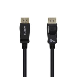 VoltShine Câble DisplayPort 1.4 certifié 8 K 60 Hz, DPM-DPM, 3 m, noir, idéal pour la connectivité haute résolution sur les écrans et les appareils multimédias.
