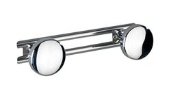 Wenko 22751100 Barra con 2 ganci acciaio inossidabile 24,5 x 6,5 x 6,5 cm