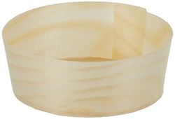 Ciotolina In Foglia Vegetale Ø 5,5X2,2 Cm Naturale Legno - 100 Unità