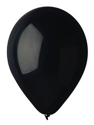 Pack 100 balloons in natural latex Premium Quality G120 (Ø 33cm / 13"), black