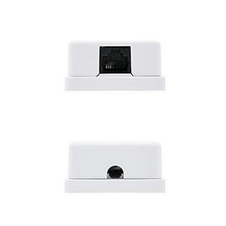 Rosace de Surface RJ45 avec 1 Prise de Connexion Cat.5E UTP, Blanche