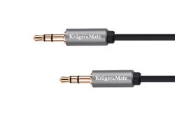 Kruger&Matz Câble Jack 3.5 Plug Stéréo - 3.5 Plug Stéréo 180 cm Basic KM1227