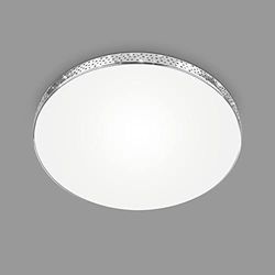 Briloner - Plafoniera bagno LED effetto glitter, lampada bagno IP44 LED, luce bianca neutra, cromo, 355x65 mm (DxH)