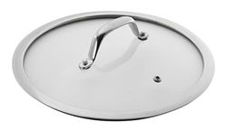 KUHN RIKON Couvercle en verre avec poignée en acier inoxydable, 24 cm