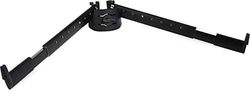 K&M 18866 Kit di base d'appoggio B nero anodizzato - estensione inclinata per tastiera con base a colonna Spider Pro