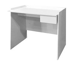 King Collection Bureau Blanc avec TIROIR
