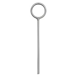 Hammacher 18/8 roestvrijstalen statiefring, 8 mm materiaaldiameter, 220 mm lengte, 160 mm ringdiameter