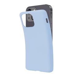 SBS Cover per iPhone 13 Azzurro Cement Pantone 2127 C, Custodia Morbida e Flessibile Antigraffio, Cover Sottile e Comoda da Tenere in Tasca, Custodia Compatibile con Ricarica Wireless