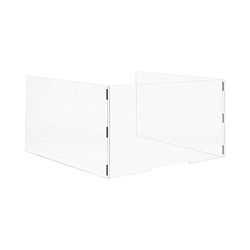 Bi-Office Mampara Modular Sobremesa En Forma De U 1200X650X800