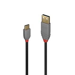 Lindy 0.5m USB 2.0 Type C to A Cable, Anthra Line