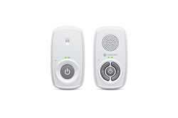 Motorola Nursery AM21/MBP21 Audio Babyfoon - Digitale Babyfoon Met Dect-Technologie Voor Audiobewaking - 300 Meter Bereik - Zeer Gevoelige Microfoon - Wit