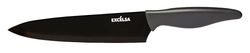 Excelsa Titan Coltello Chef, Acero inoxidable, plástico, Nero