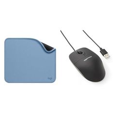 Logitech Mouse Pad - & Amazon Basics Responsive and Precise 3-Button