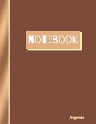 Notebook: 8.5x11" With 160 Pages Blank Lined