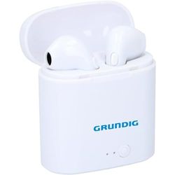 Grundig Écouteurs sans Fil - Écouteurs Bluetooth - Écouteurs Intra-Auriculaires - 400 mAh - Blanc