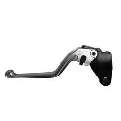 ACCOSSATO Palanca izquierda gris para Kawasaki KLE (KLE500A) (Folding Black Lever) de 1991 a 2004 (CC 500)