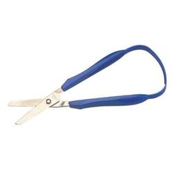 Sammons Preston Easi-Grip Scissors with Round Tip, 1.75" Blade, Lightweight & Easy to Use Safety Scissors for Cutting, 4.5" Long Scissor for Children, Elderly, & Disabled, Easy Grip Safe Scissors