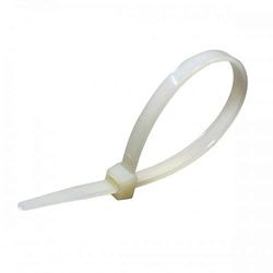Merriway BH03704 (100 Pcs) Nylon Cable Tie White 4.8 x 370 mm (3/16 Inch x 14.1/2 Inch) - Pack of 100 Pieces