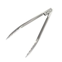 Fackelmann 40954 Pinze da Cucina in Acciaio Inox, Pinza da Cucina, Pinza Multifunzione, Acciaio Inossidabile, Argento, 23 cm