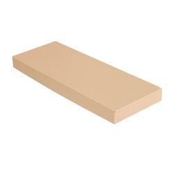 Garcia de Pou 50 pezzi - Coperchi senza finestra per scatole 254,66 'Thepack' 240 G/M2 11 x 30 x 2 cm naturale cartone ondulato Nano-Micro