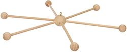 Rayher 6115500 Móvel berço de madeira, para artesanato, ø 33 cm