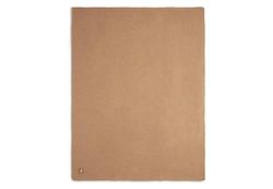 Jollein 517-522-66072 Kinderdeken, gebreide deken met teddybont, basic gebreid biscuit (100 x 150 cm)