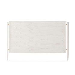 CABECERO 160X6X110 MADERA BLANCO/METAL DORADO