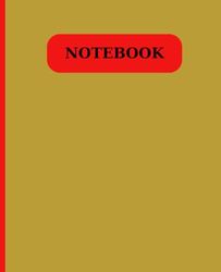 Notebook: 7.5" x 9.25" size , 120 page , White Paper , Perfect for College, University, Work. Use it as a Diary or Journal.