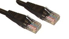 Pro Signal PSG90959 Cat6 RJ45 Male to Male UTP Ethernet Patch Lead, 25m, Black