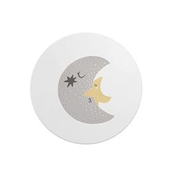 Questo Casa, Round Digital Printed Mouse Pad, Non-Slip Base, for Office and Home, Diameter:22cm