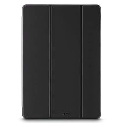 Hama Fold Clear Coque pour Samsung Galaxy Tab S9 FE+ 12,4" - Housse Fonction Chevalet, Compartiment pour Le S Pen, Protection Fermeture Magnétique, Dos Transparent - Noir