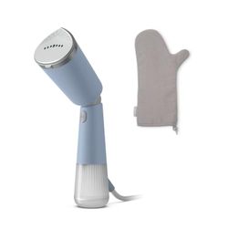 Vaporizador de mano Philips Serie 5000 - Lista en 35 segundos, placa de vapor con calentamiento activo, ajustes Eco y Max, suave con tejidos delicados, accesorios incluidos, azul celeste (STH5020/20)